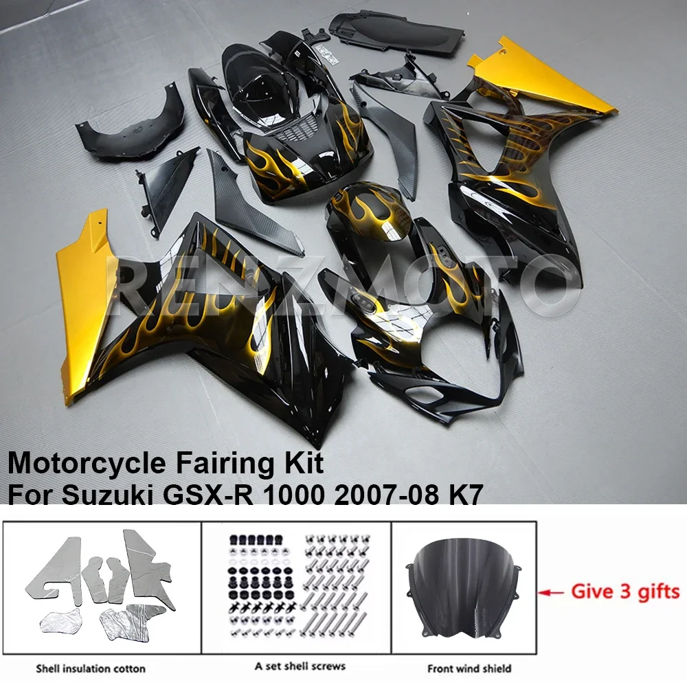 

Motorcycle Fairing Set Body Kit Plastic For Suzuki GSXR GSX-R 1000 2007-08 K7 Accessories Injection Bodywork S1007-103a