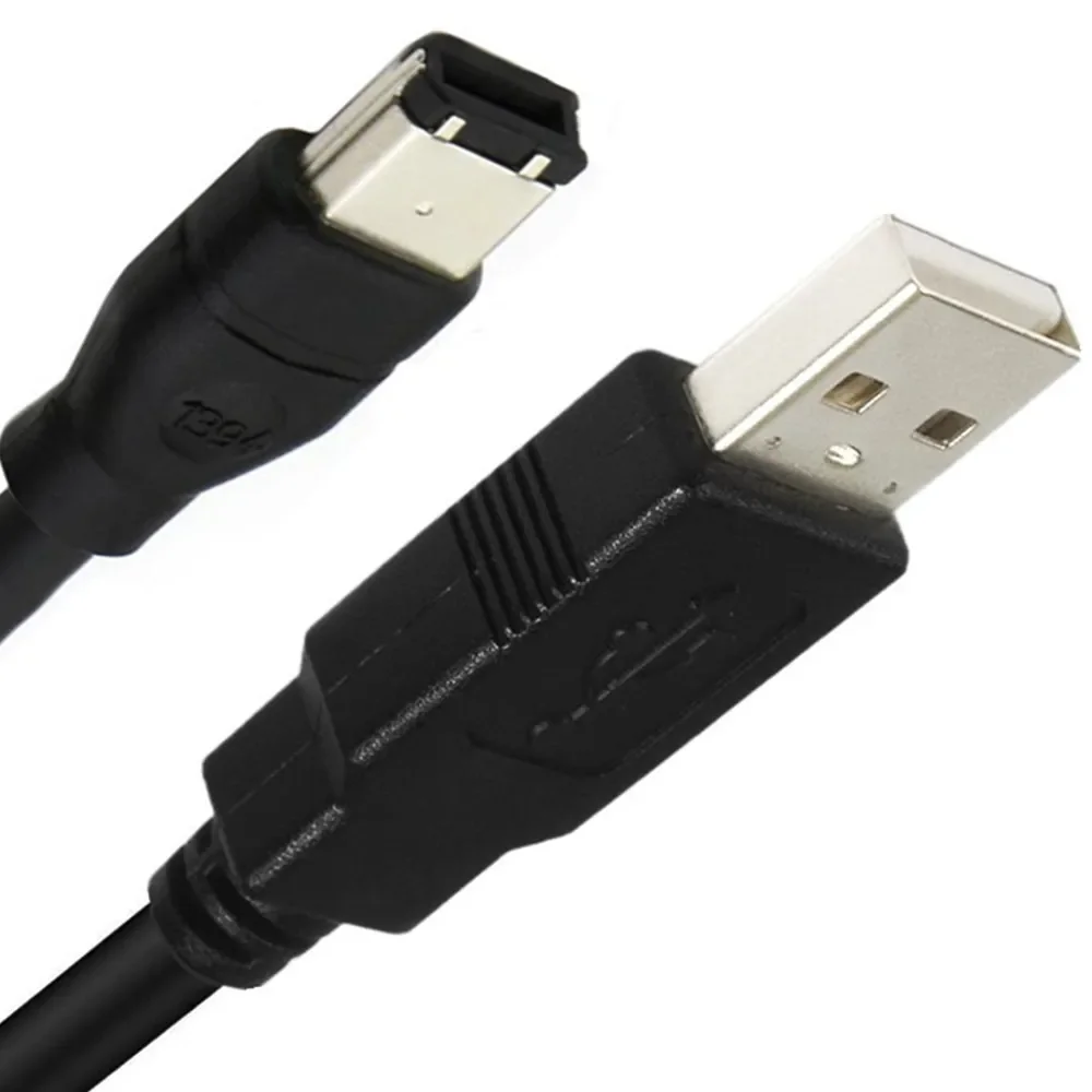 Standard Copper Wire IEEE400 1394 Firewire USB AM To 6P Cable USB To 1394 Sound Card Connection