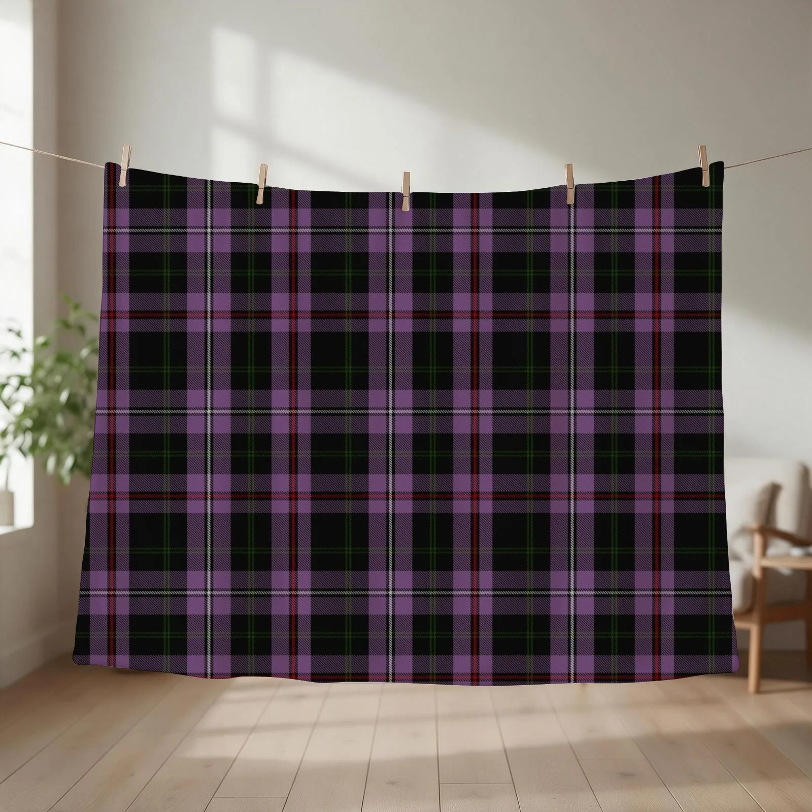 Chapman clan surname last name Scottish Tartan Throw Blanket Quilt Thin Soft warm for winter Blankets