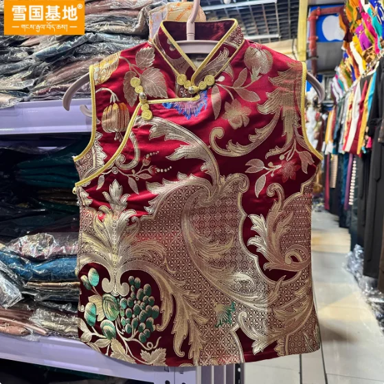 Chaleco tibetano chino Xizang masculino y femenino