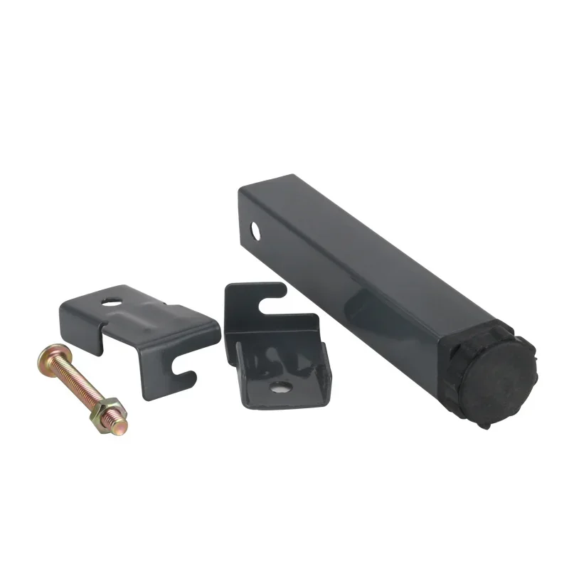 Adjustable Height Clamp Tube Leg Metal Square Bed Riser Table Legs for Tatami Bed Frame Fixed Support Foot Screw Hardware