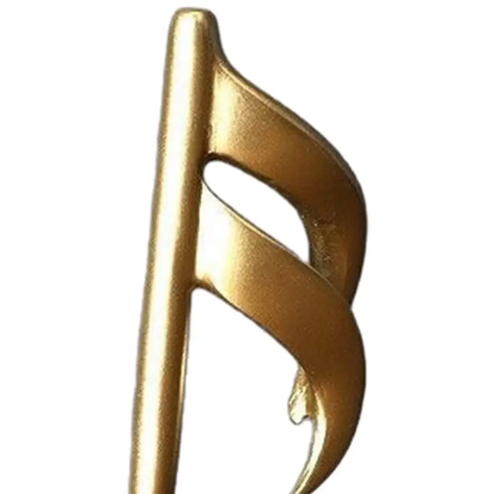Musical Note Collectible Gold Music Note Sculpture Resin Figurine Modern Musical Symbol Decoration Piano Room Table Centerpiece