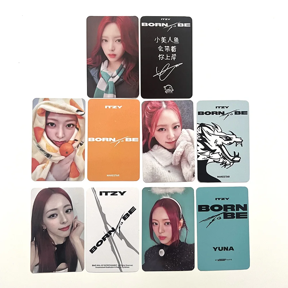 5Pcs/Set ITZY Lomo Cards Photocards New Album BORN TO BE HD Print Photo Cards Yeji Ryujin Chaeryeong Yuna Fans Collection Gifts