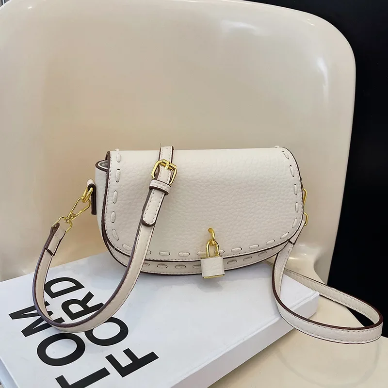 

2025 New! Luxury - Brand Women's Retro - Inspired Shoulder Bag - Solid Color, High - End Texture, Popular Saddle