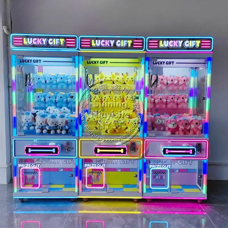 Customized Logo Claw Crane Machines Shopping Malls Kids Adults Catch Stuffed Toy Doll Playground Arcade Games Vending Machine