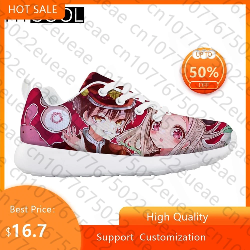 Children Fashion Sports Shoes Jibaku Shounen Hanako-kun Anime Boys Girls Outdoor Running Sneakers Kids Tennis Shoes