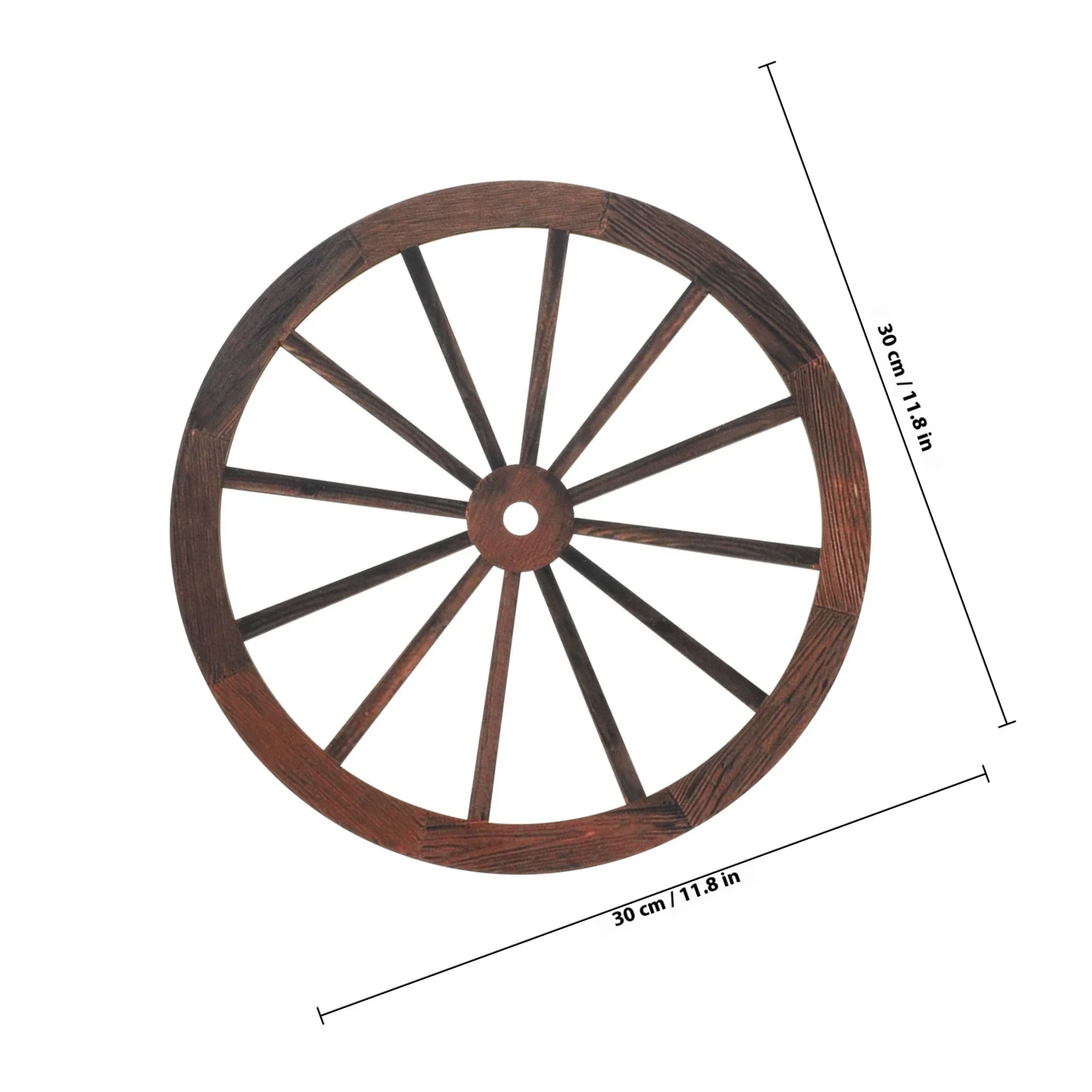 Wooden Wagon Decor Wall Decor Vintage Rustic Wagon Wheel Garden Office Living Room Wall Art Hanging Decoration