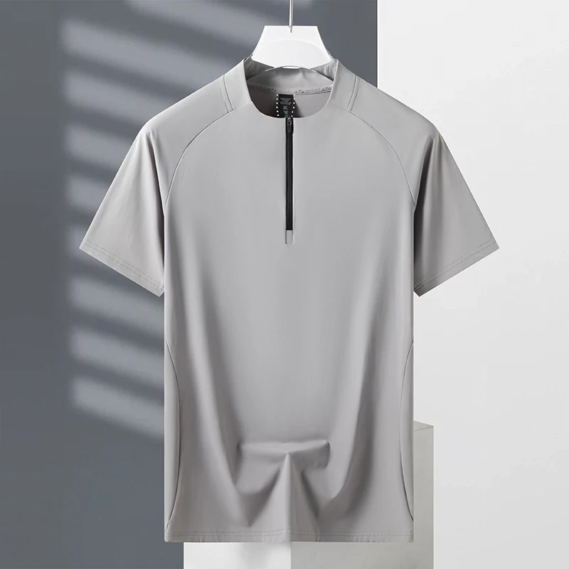 

Quick Dry Sport Fashion T Shirt Men'S 2024 Short Sleeves Summer Casual Black Green OverSize 4XL 5XL Top Tees GYM Tshirt Clothes