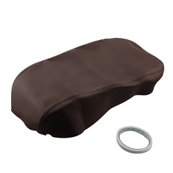 1Pc Car Center Console Lid Armrest Cover Skin For Toyota Avalon 2013-2018 Auto Accessories Replacement Microfiber Leather Trim