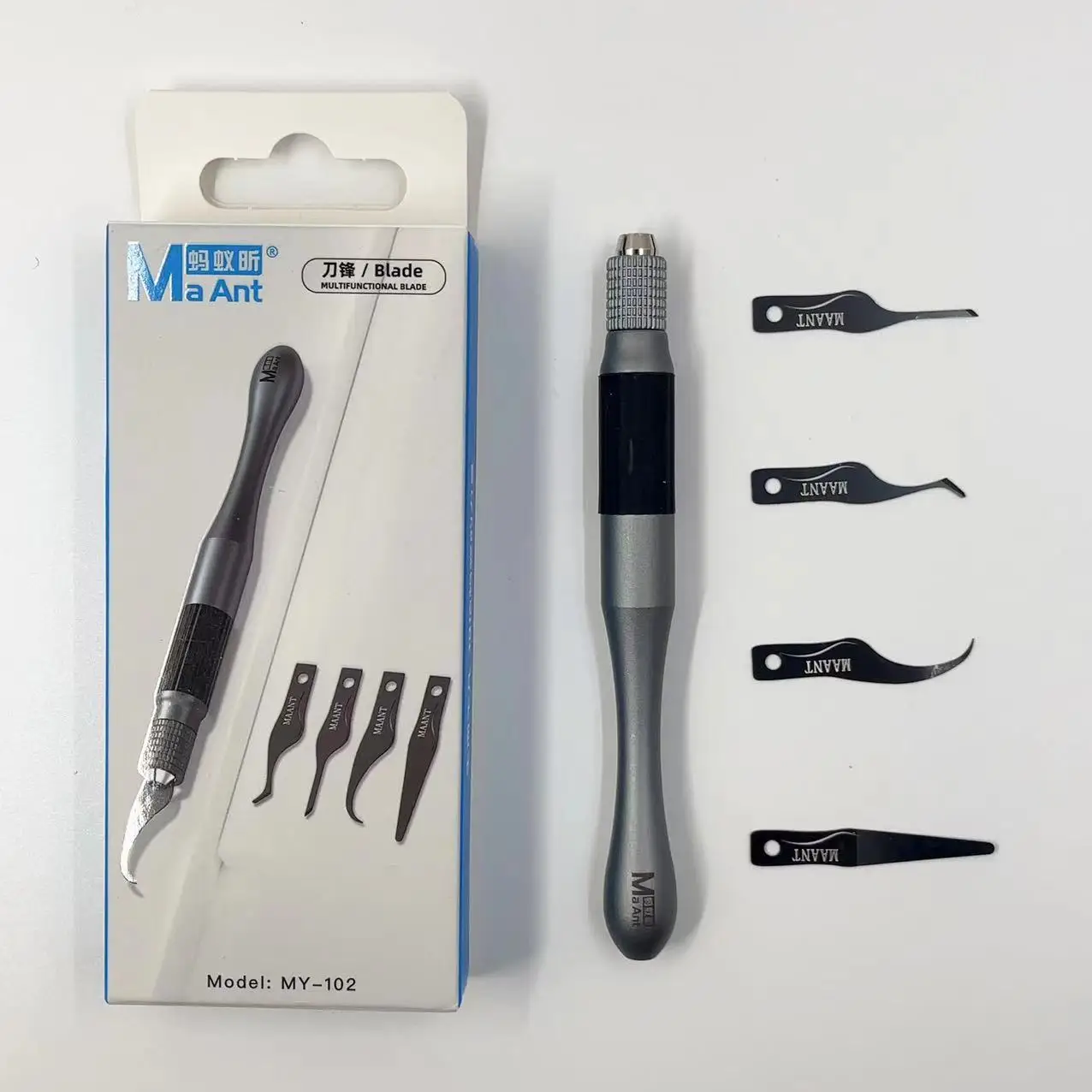 

MaAnt MY-102 Multifunctional Glue Removal Knife Set Hand Polished Elastic Blade Motherboard CPU IC Edge Disassemble Tools