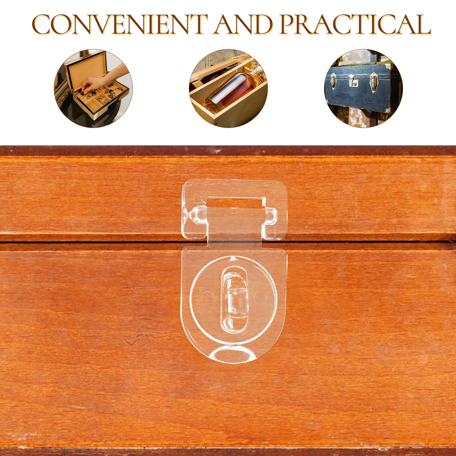 

10pcs Box Hasp Latch Small Jewelry Cabinet Buckle No Drill Clasp For Storage Boxes Hinge Locks Mini Accessories Hardware