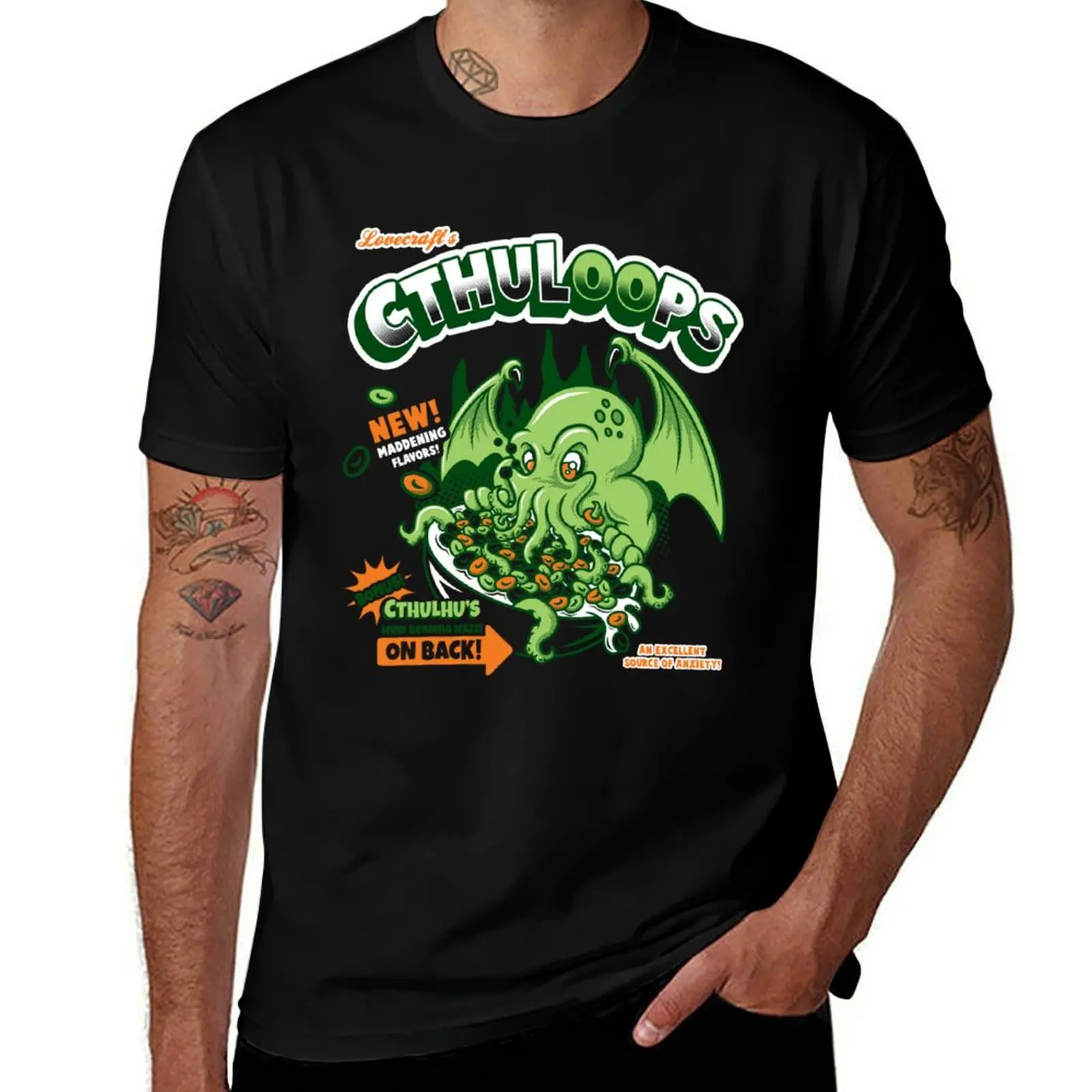 

Cthuloops All New Flavors T-Shirt Casual Basic Short Sleeve T-Shirt