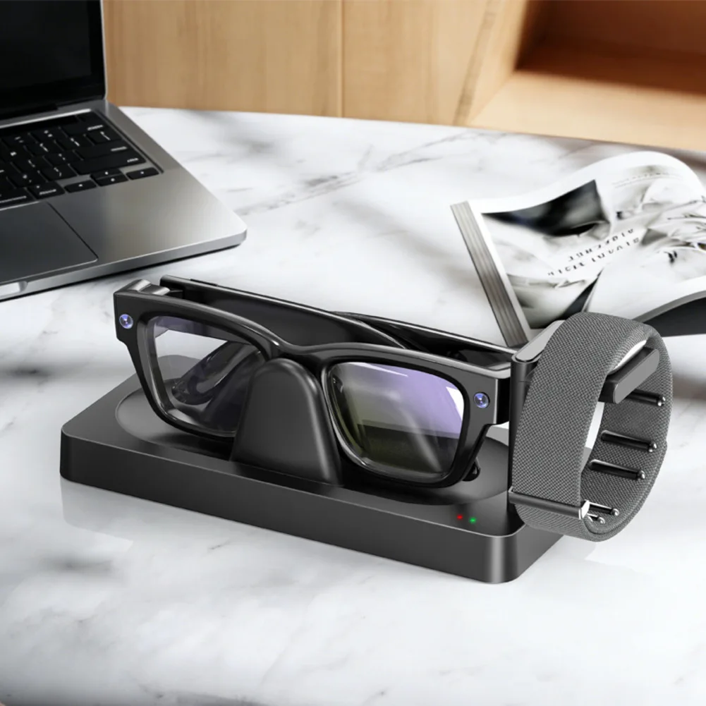 

Charging Station For RayBan Display Glasses Neural Band Charger Dock Compact Status Indicator Circuit Stable Anti-Slip Base Tool