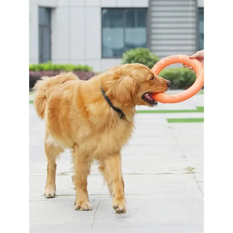 Pet Toy Flying Discs EVA Dog Training Ring Puller Resistant Bite Floating Toy for Small Medium Large Big Dog Outdoor Interactive