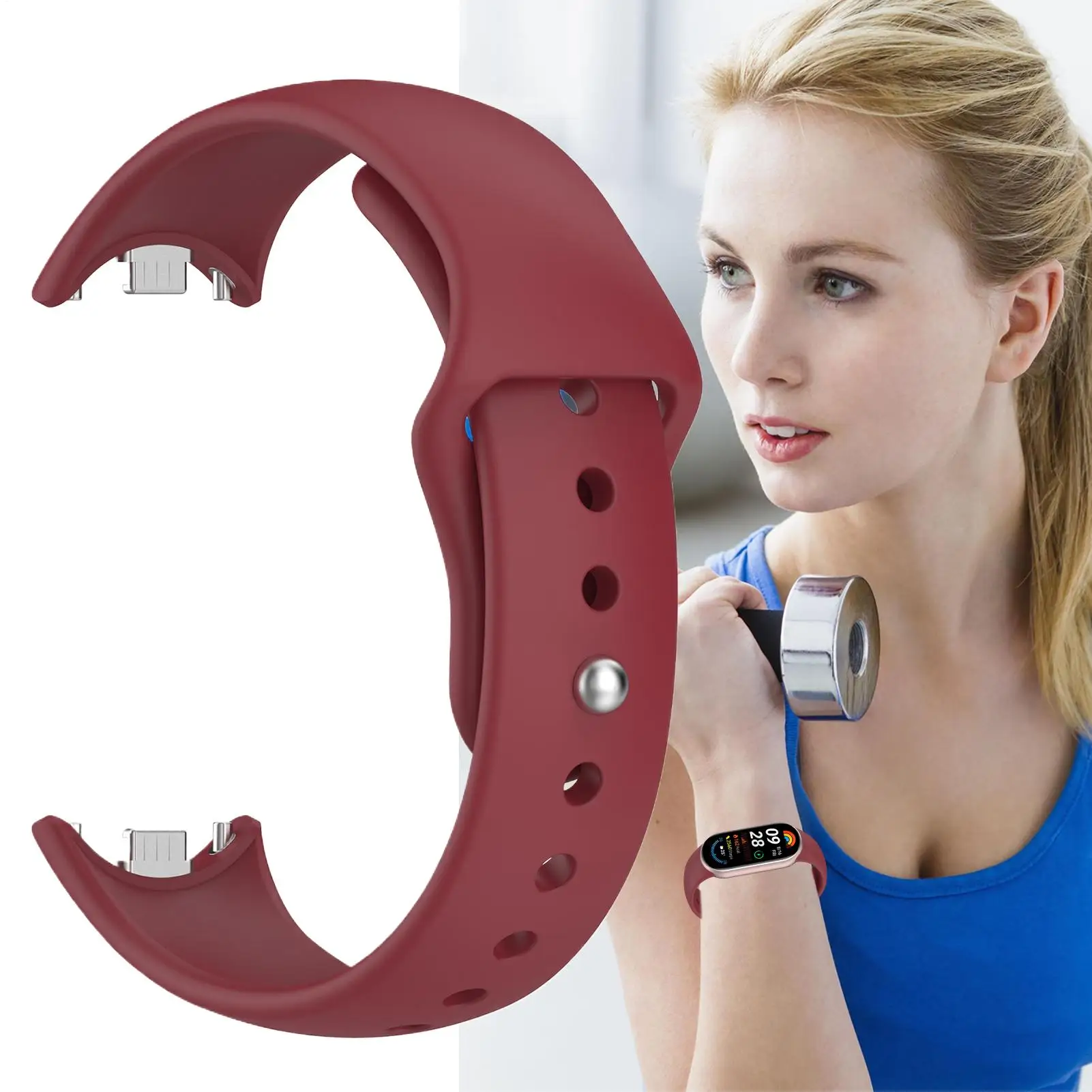 미밴드 10 9 8 NFC 시계 손목밴드 스마트워치 방수 퀵 릴리즈 시계줄 여행 피트니스 운동용