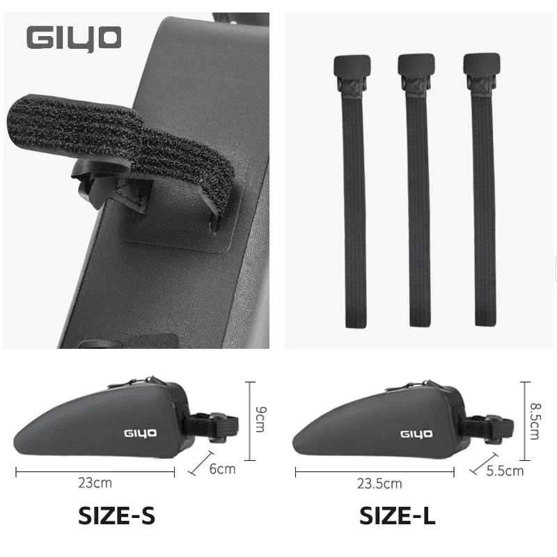 Giyo Bicycle Bag Front Top Frame Tube Bag Ultralight Portable Waterproof Bike Parcel Big Capacity Pocket Cycling Accessories