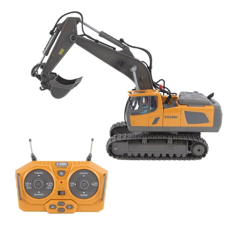 Pro 2.4G Wireless RC Excavator Remote Control RC Truck Crawler Truck Electric Engineering Vehicle For Kids