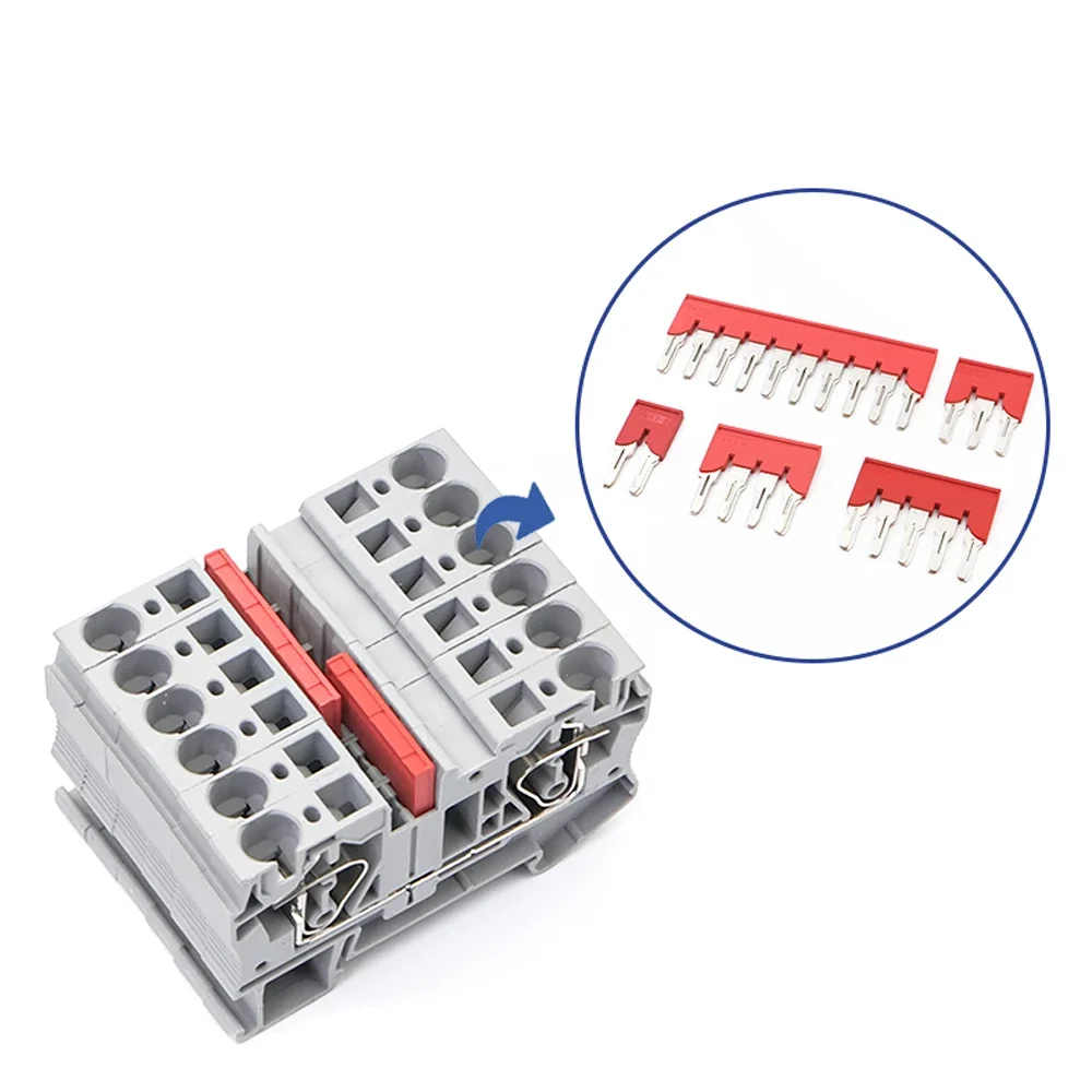 20 Pcs Jumpers FBS2-8 3-8 4-8 5-8 10-8 Plug-in Bridge For ST And PT DIN Rail Terminal Blocks Accessories