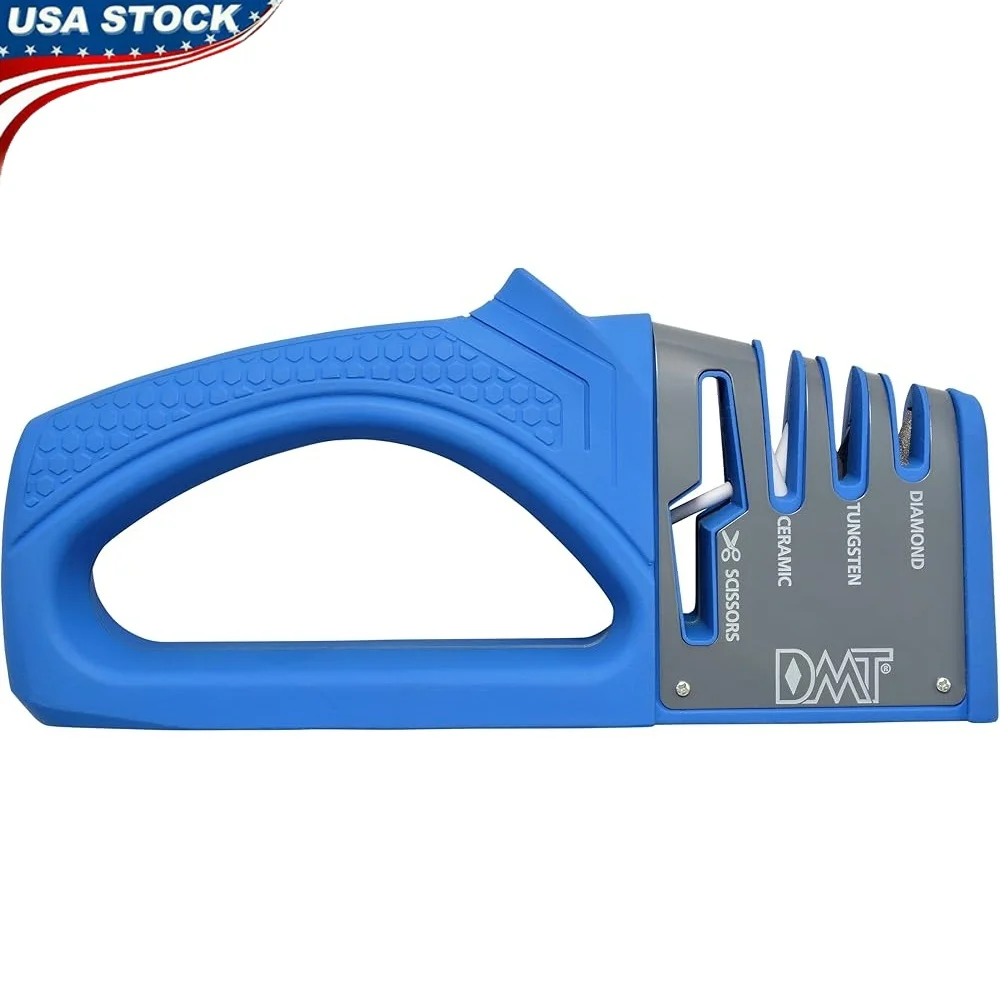 

3-Stage Diamond Knife and Scissor Sharpener Ergonomic Non-Slip Base Effortless Precision Cutting Ideal Kitchen Use
