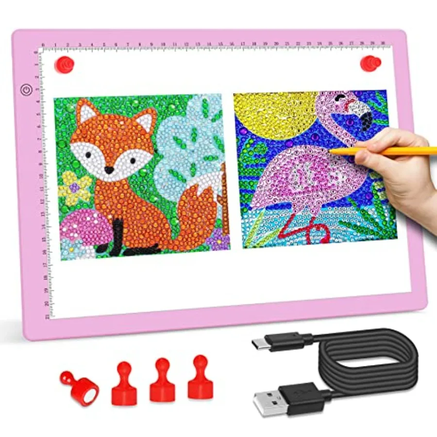 

A4 LED Light Board 3 Level Dimmable Brightness USB Power Artcraft Light Table for Tracing Light Drawing Sketch Pad for Animatio