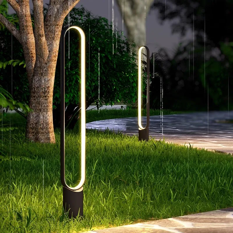 Modern Creative Garden Outdoor Lights Solar LED Landscape Lights with Aluminum Body for Lawn & Villa Outdoor Solar LED Lights