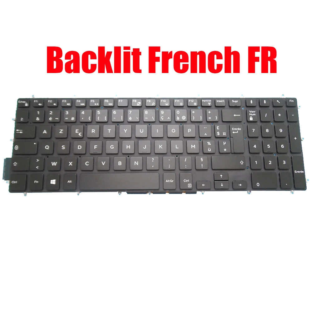 

French FR Keyboard For DELL For Inspiron 5565 5567 5570 5575 5583 5770 5775 7566 7567 7577 5765 5767 7773 7778 7779 7786 2-in-1