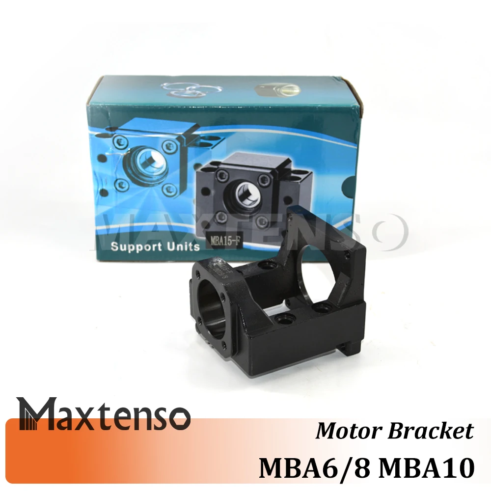 Imagem -02 - Maxtenso Mba Suporte do Motor de Parafuso da Esfera Carcaça do Motor Mba6 Mba10 Motor Deslizante Nema17 Nema23 Nema34 1204 1604 1605 Fkbf