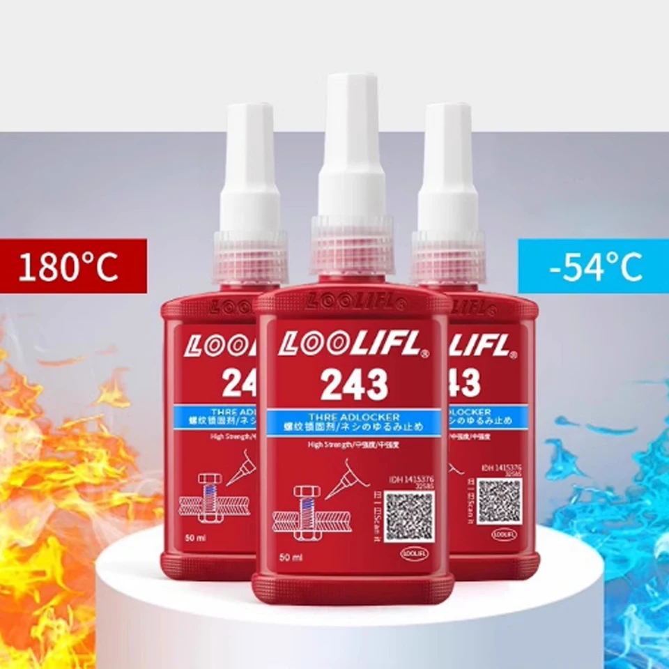 Threadlocker Fixed adhesive 50ml 243 Loctite Screw Glue Quickly Cured Thread Lecking Agent Anaerobic Adhesive Glue