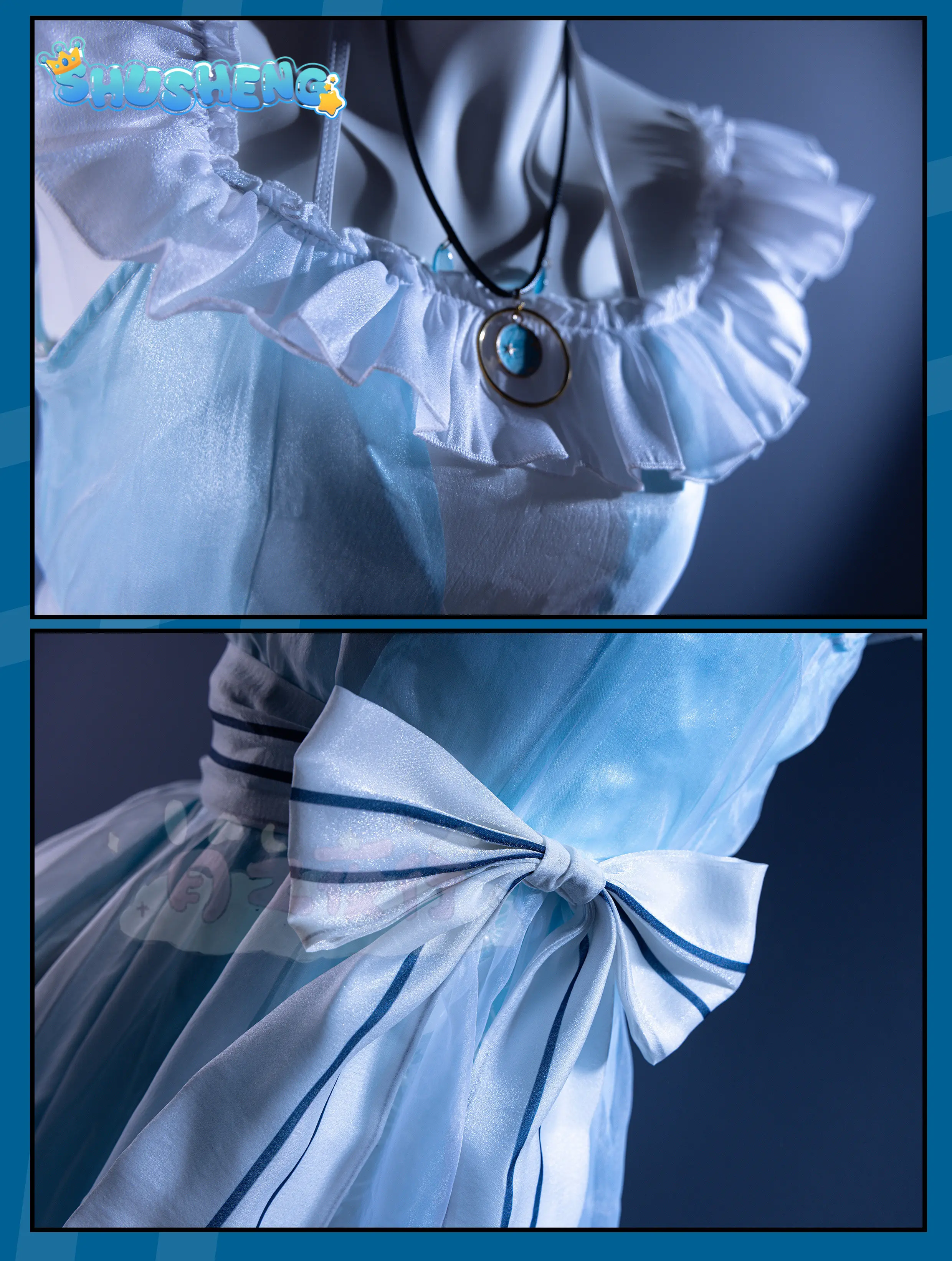 

Fate/Grand Order Game Anastasia Fate FGO Princess Cosplay Costume Women's Sweet Beach Swimsuit Halloween Party New Dress