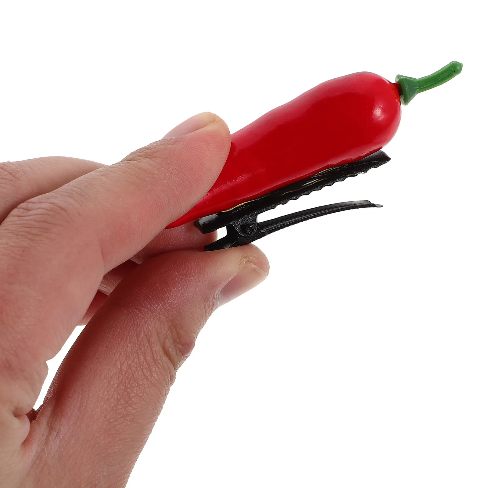 

4Pcs Vegetable Chili Pepper Hair Clips Creative Cute Mini Food Hairpins Alligator Barrettes Women Easy Secure Hair Styling