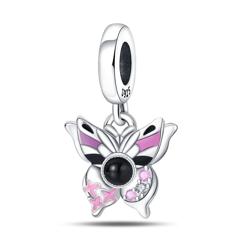 Hot Sales 925 Sterling Silver Color Change - Butterfly Charms Beads Fit Original Bracelet DIY For Women Popular Jewelry Gifts