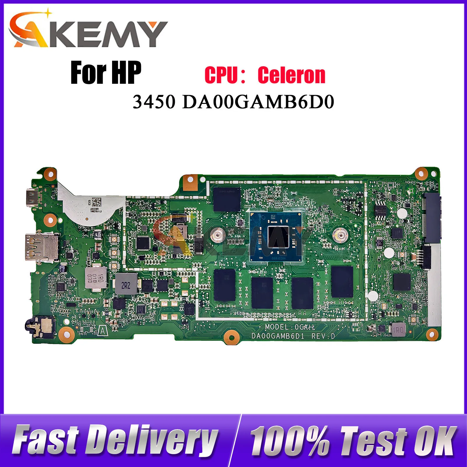 DA00GAMB6D0 For HP Chromebook 14 G6 Laptop Motherboard L90424-001 With N4020 CPU Tested OK