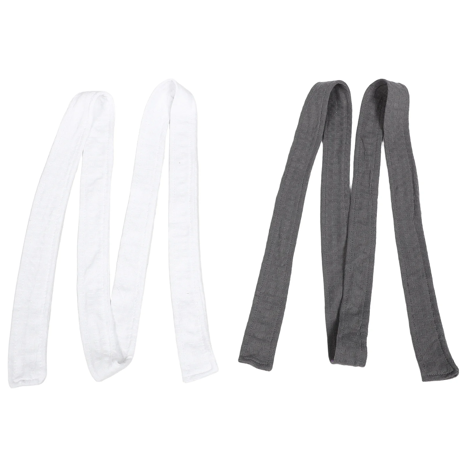 2Pcs Comfortable Robe Tie Belt Soft Polyester Adjustable for Sleep Robe Waist Pajamas Bathrobe Home Hotel Replacement Unisex
