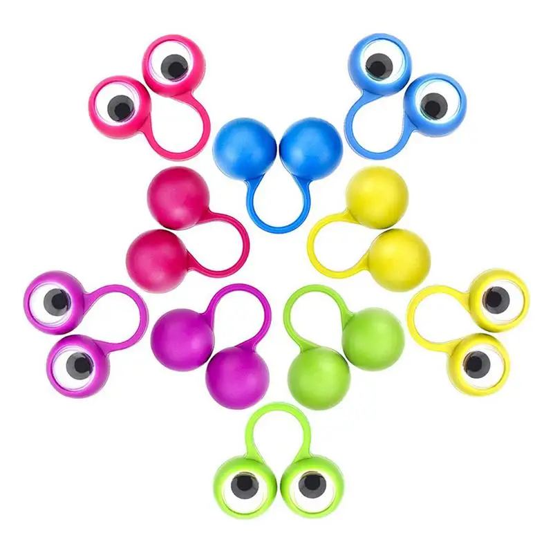 Eye Finger Puppets Novel Wiggly Eyeball Finger Puppet Finger Eye Rings Creative Eye On Rings Finger Puppets Toys For Boys Girls