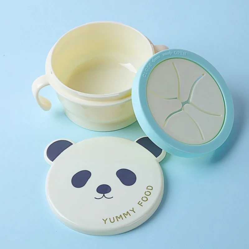 Baby Silicone Complementary Food Bowl with Handle Silicone Children Feeding Baby Training Bowl for Outdoor