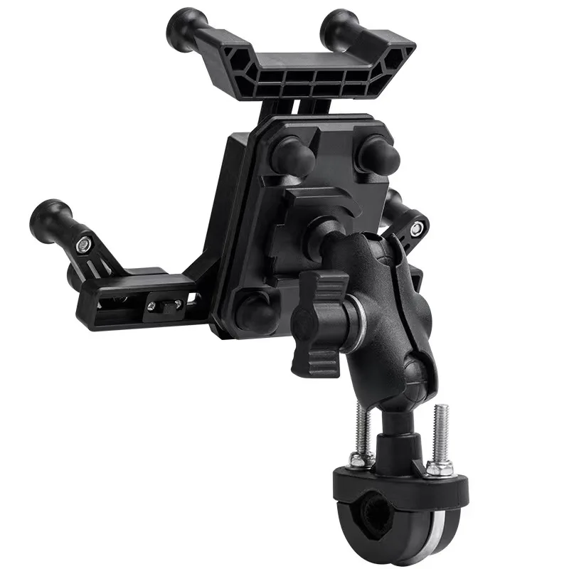 Shockproof Motorcycle Phone Holder Especially Suitable for Long-distance Travel or Unpaved Roads Driving Video of ADV ATV M-Bike