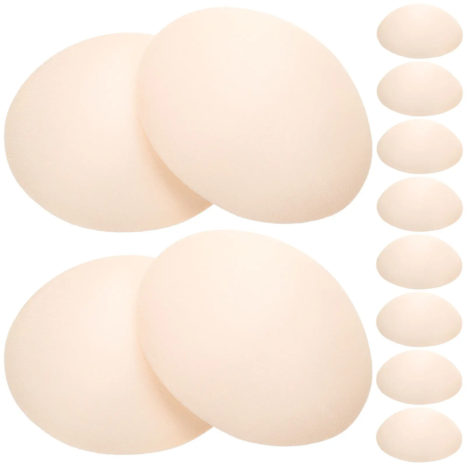 

Sponge Bra Pads Inserts 3 Pairs Thick Round Cups Padding Bikini Replacement Ventilated Anti Slip Reusable Fits