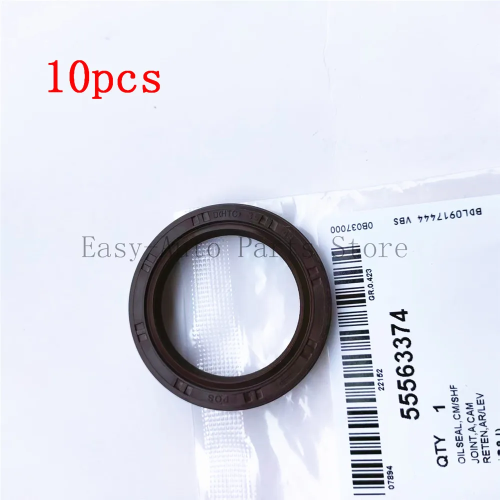 

10PCS Camshaft Seal Front For Buick Excelle Regal Chevrolet Aveo Cruze Sonic Captiva Cadillac CTS Daewoo Opel Astra 55563374