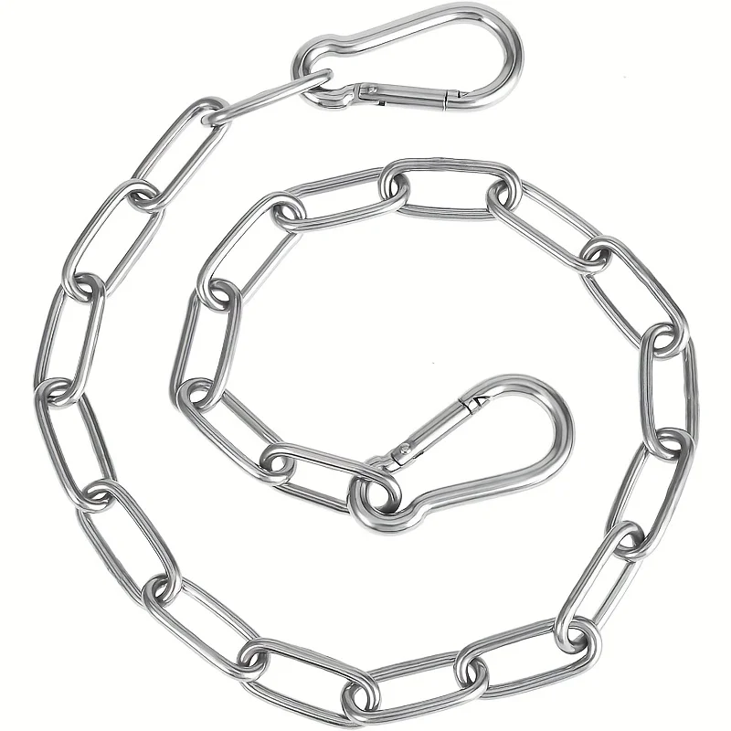 Heavy Duty Stainless Steel Chain, Corrosion & Rust Proof, Secure Locking Links for Farm, Construction, Automotive, Marine