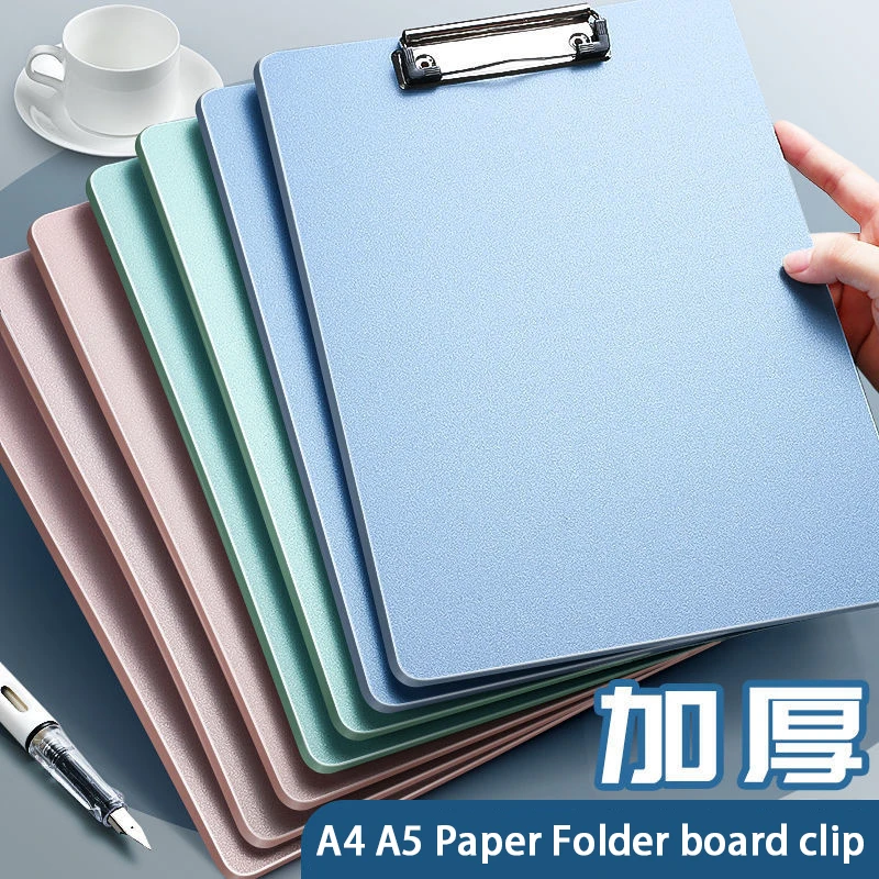 Letter 120 Sheets A4 Size Foldable Cover Clipboard Pen Holder Stationery Document File Organizer Folder Writing Pad Clipboard