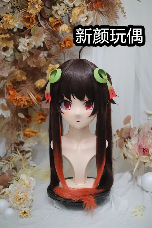 

(NFD-1524) Customize Character Female/Girl Resin Kig Full Head With Lock Anime Cosplay Japanese Animego Kigurumi Mask