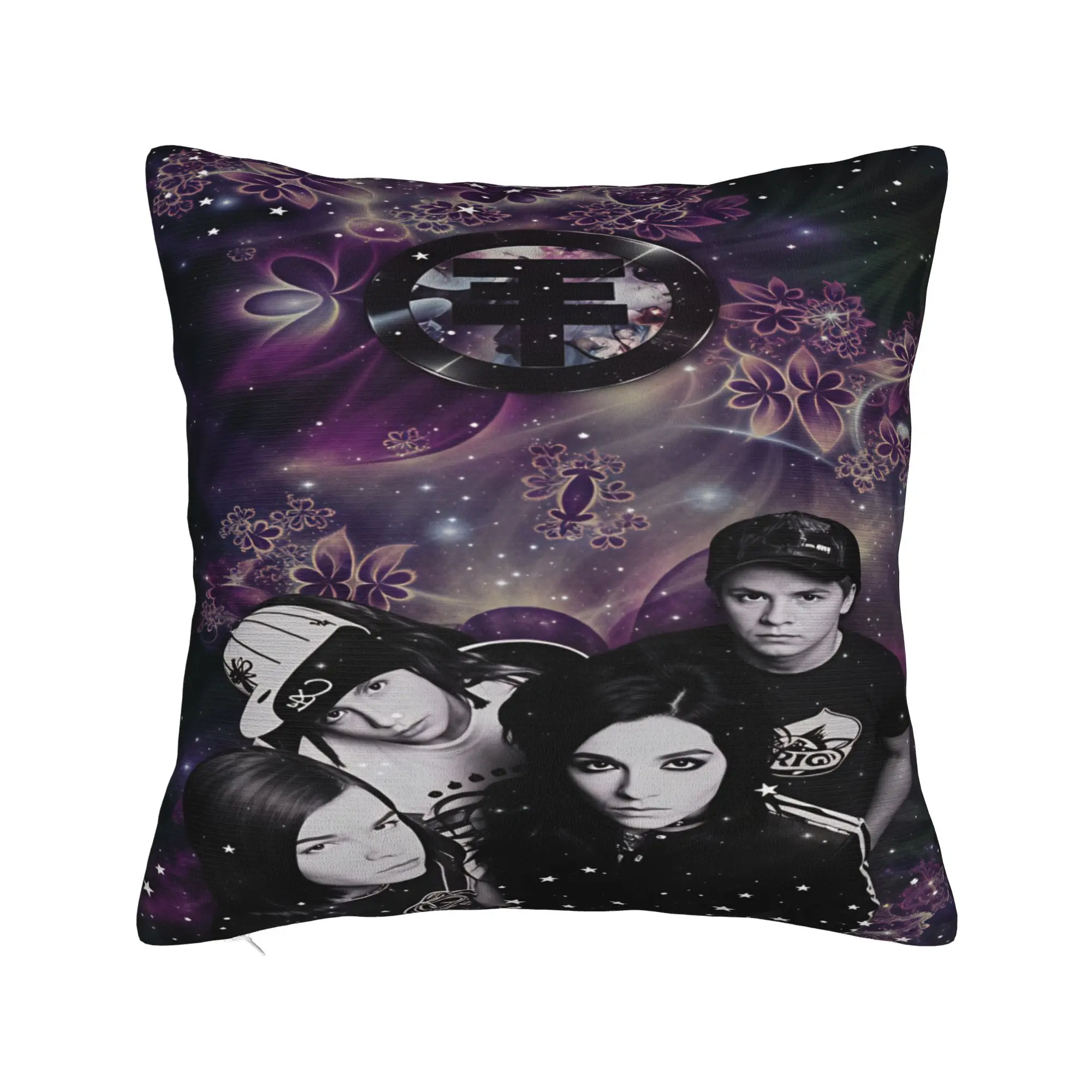 Pillow Case Tokio Hotel Bill Tom Kaulitz  Square  Pillow Cover For Sofa Bedroom Home Decor Fashion Pillowcases