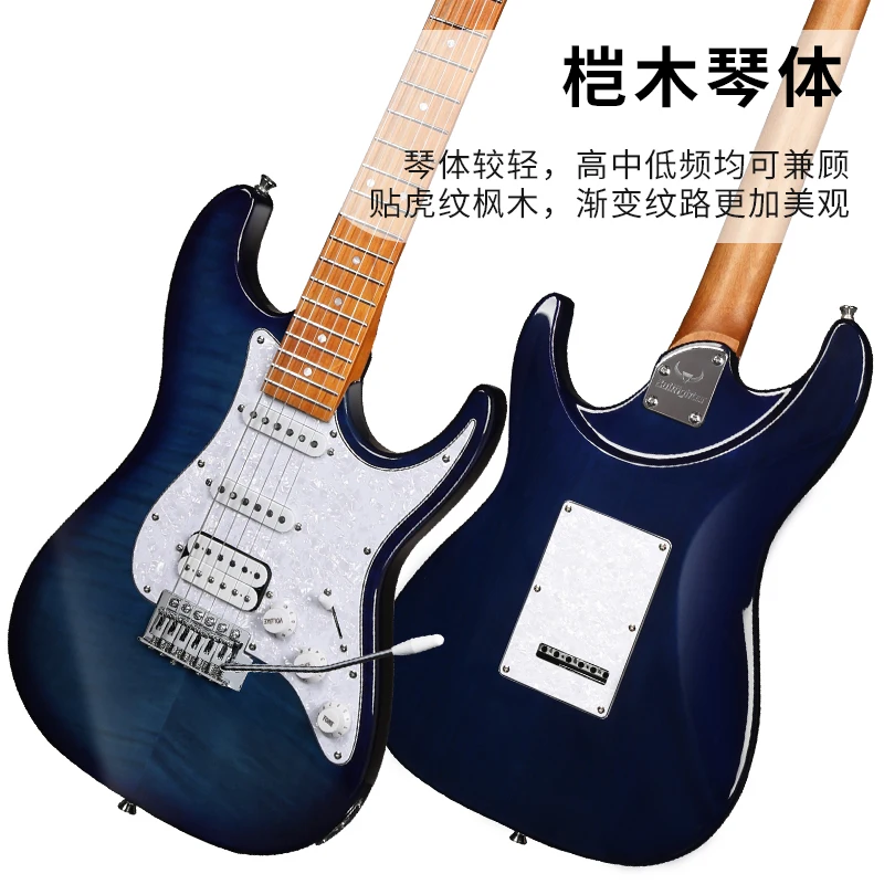 D160 Colore sfumato Chitarra elettronica professionale per principianti Prestazioni avanzate