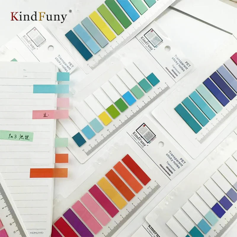 

KindFuny 1600sheets Sticky Notes Set with Ruler for Index Tabs Page Markers Planners School Office Stationery Posted It