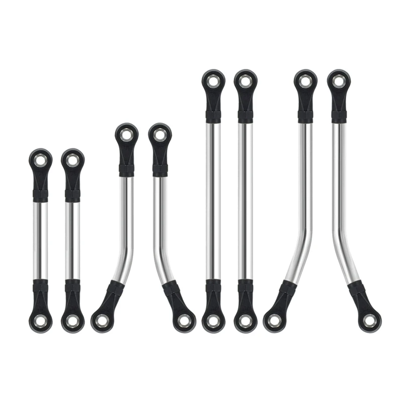 

8 Piece High Clearance Suspension Link Rod Set 9749 Stainless Steel Silver For TRX4M TRX4-M 1/18 RC Car Upgrade Parts