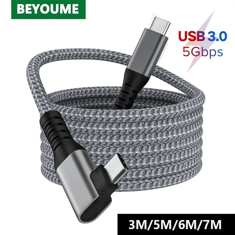 5M/6M/7M USB C to Type C VR Link Cable For Oculus Quest 2 Link VR Headset 5Gbps 3A Fast Charge Cord for Xiaomi Realme Macbook