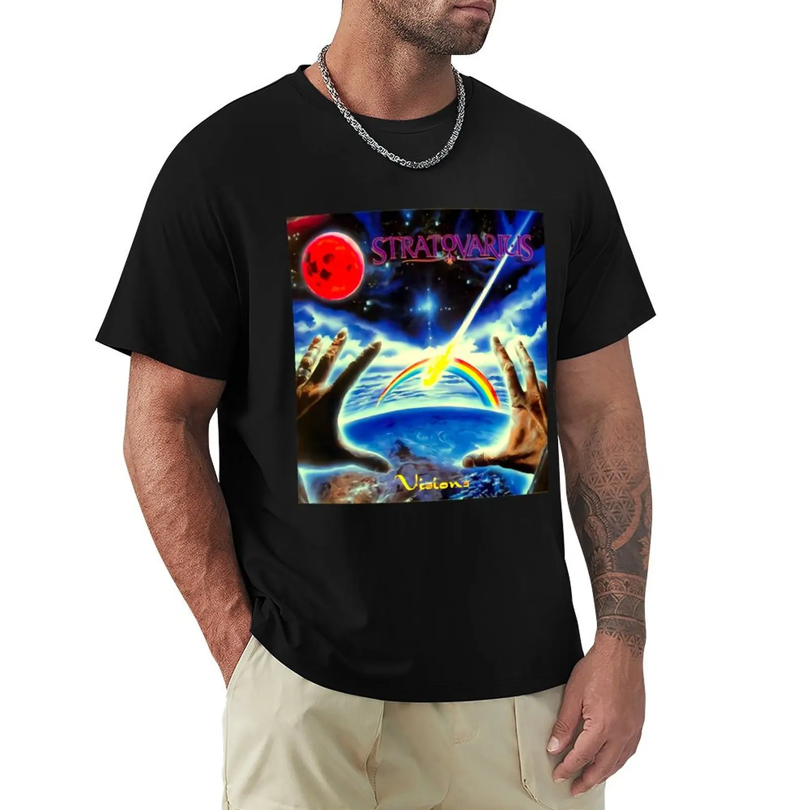 stratovarius dorigine T-Shirt Art Pattern Printed Casual Top