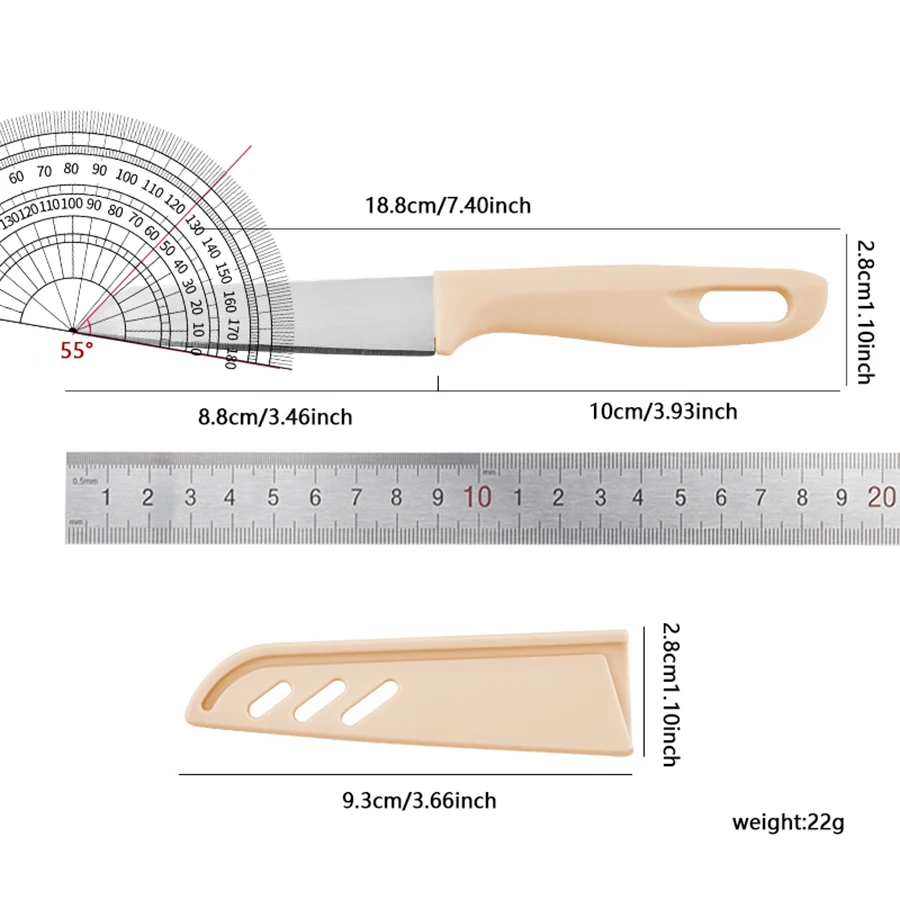 1PC Candy-colored portable fruit knife PP stainless steel thin sharp peeler peel knife kitchen household gadgets - view 6