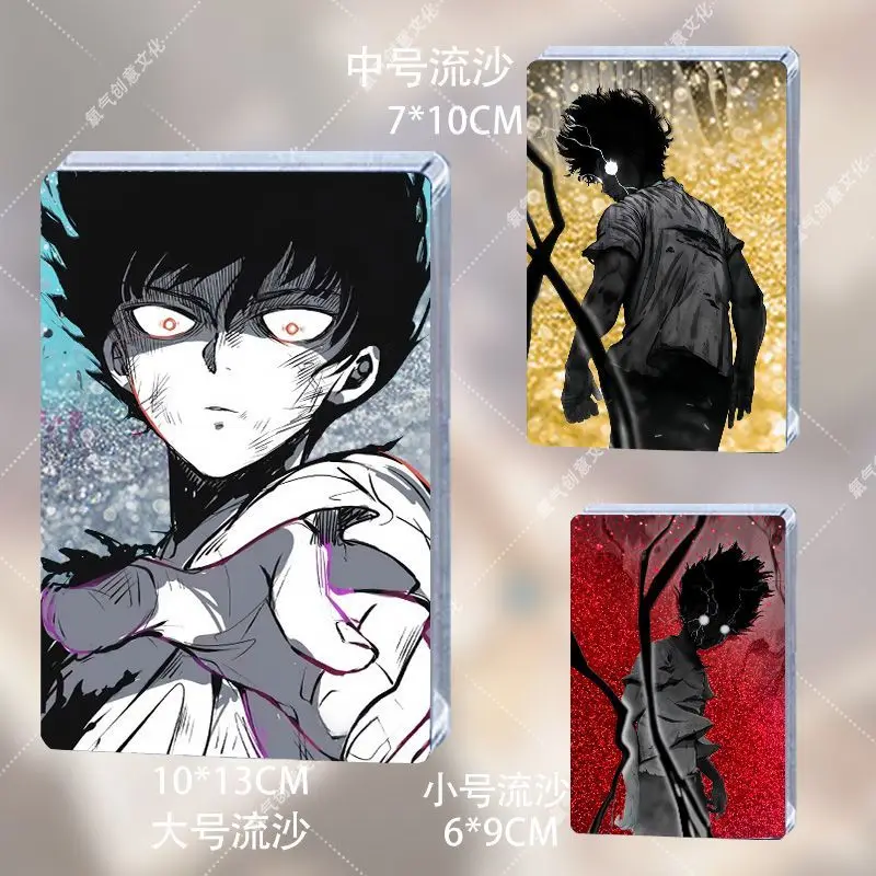 

Anime Mob Psycho 100 Mobu Saiko Hyaku Reigen Arataka Kageyama Ritsu Cosplay Cartoon Acrylic Quicksand Mahjong Card Brick Xmas