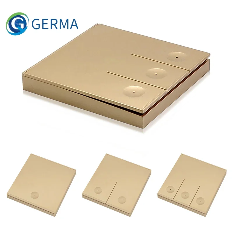 

GERMA Wireless Switch Light 433Mhz RF 86 Wall Panel Switch with Remote Control Mini Relay Receiver 220V Home Led Light Lamp Fan